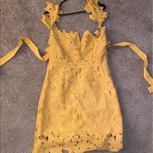 Yellow Floral Dress